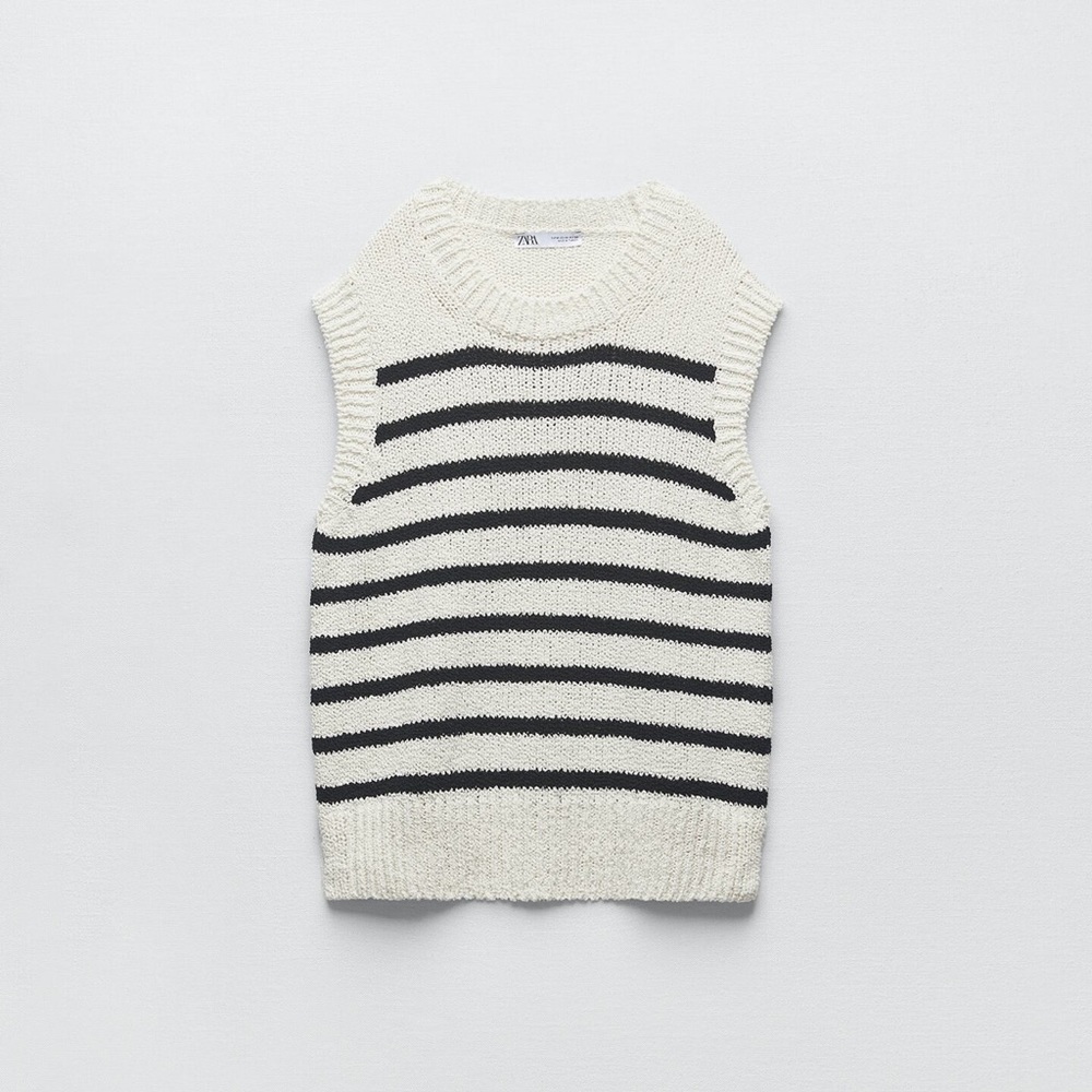 Striped sweater vest